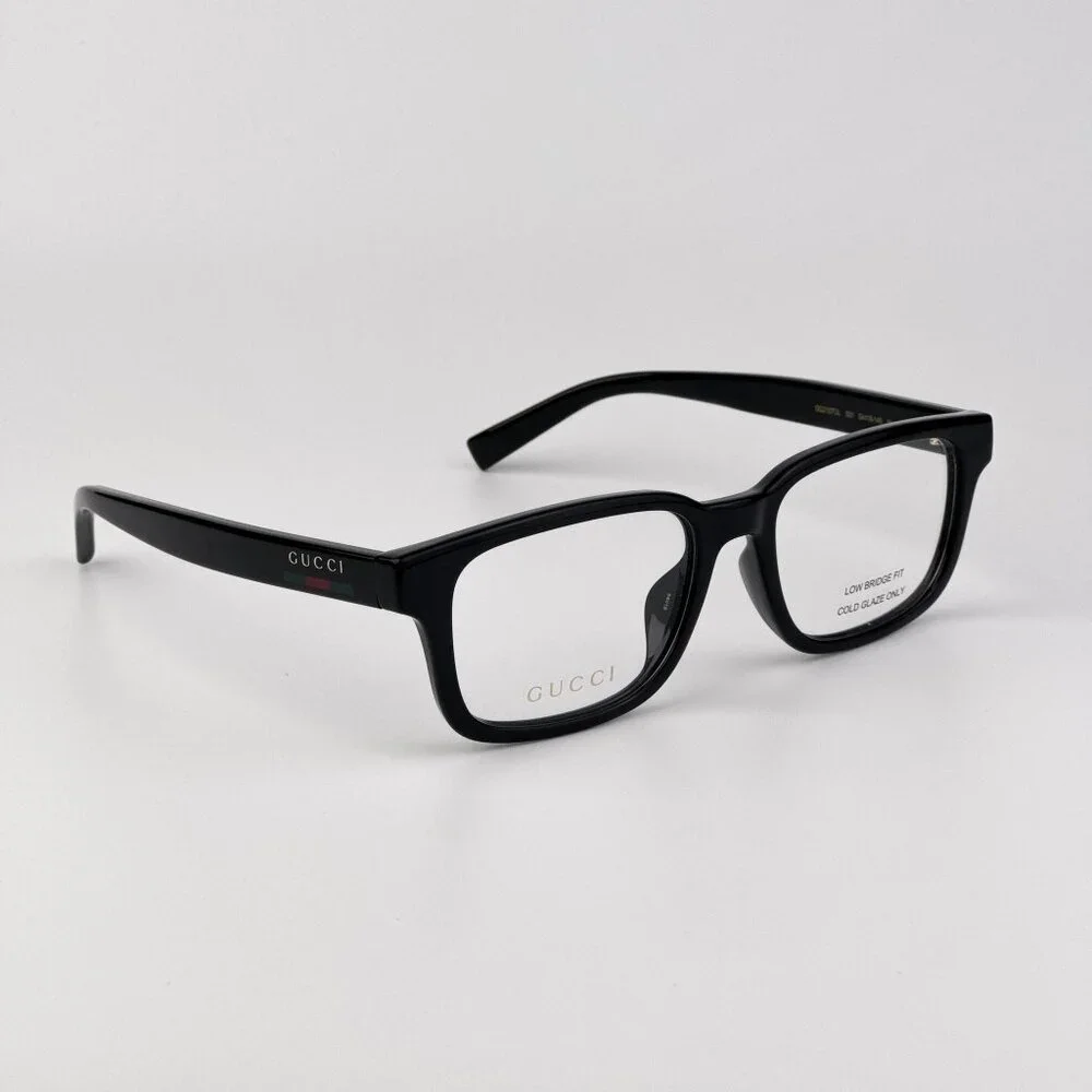 Gucci GG2107OL 001 Unisex Eyeglasses – Black Rectangle